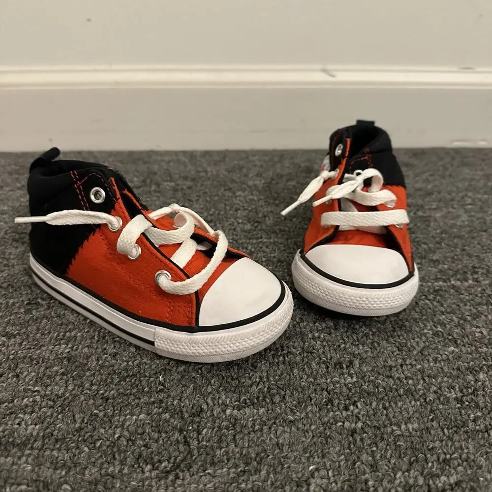 Converse Infant Boys Chuck Taylor All Star Ollie Mid Sneakers Red Size 8